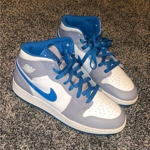 Jordan 1 Mid Cement True Blue